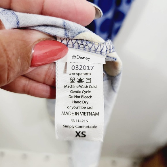 NEW Disney LuLaRoe Minnie Mouse Irma Shirt Top Purple Polka Dot Women's Size XS - Picture 3 of 10